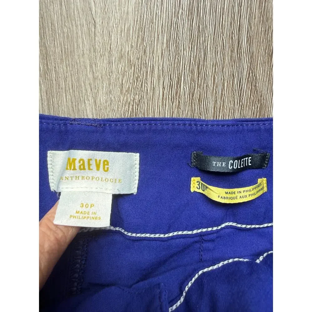 Maeve The Collette, women’s size 30 Petite, purple, Anthropologie